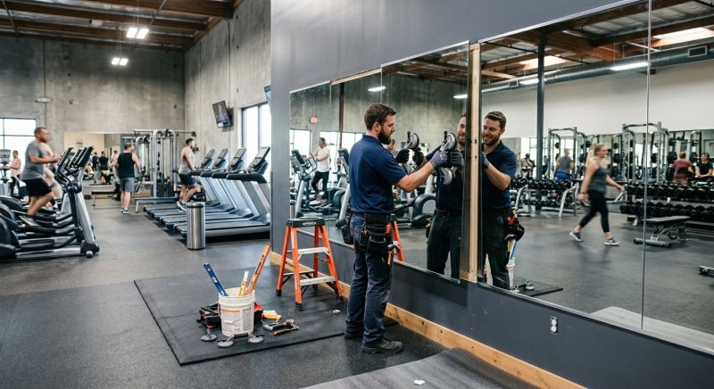 Fitness Mirror Installation in Arvada, CO