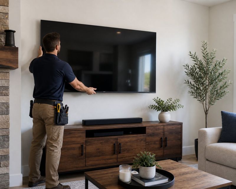 Flatscreen Tv Mounting in Overland Park, KS